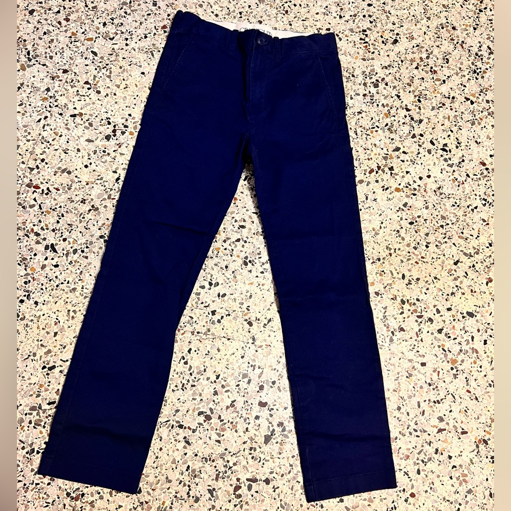 Crewcuts every day stretch navy blue size 10 slim Pants Adjustable Waist